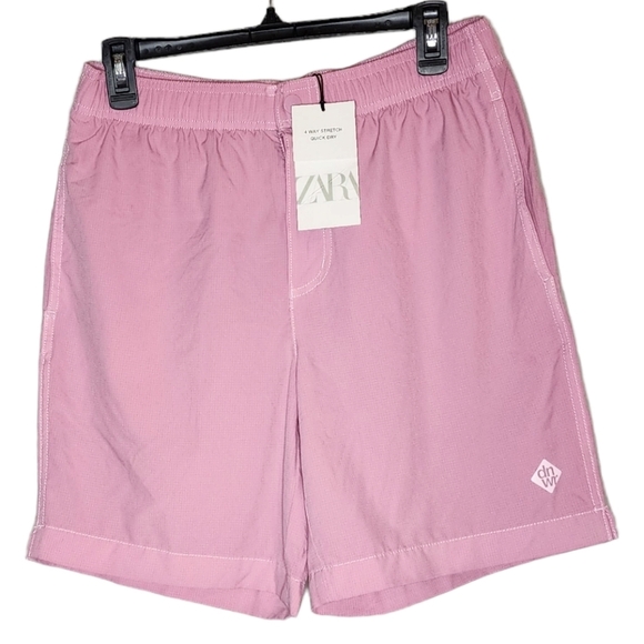 NWT Zara dnwr pink active shorts. Men's size medium. 7" inseam - Picture 1 of 15